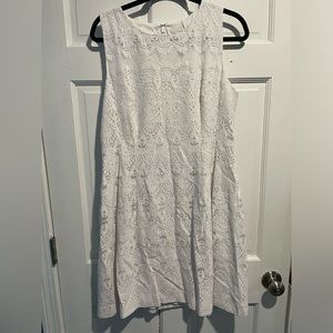 White Lace A-line Dress